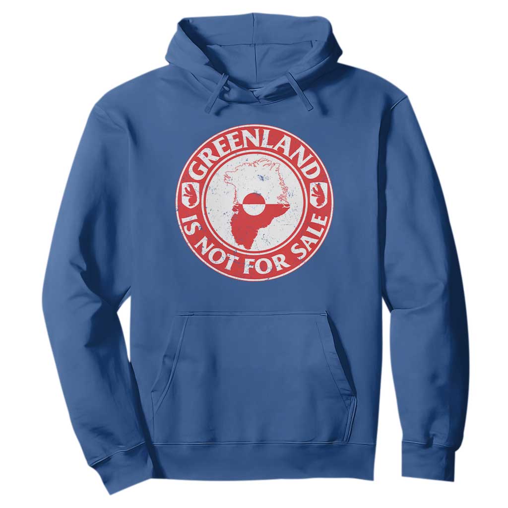 Greenland Is Not For Sale Hoodie Political Statement Arms of Greenland TS11 Royal Blue Print Your Wear