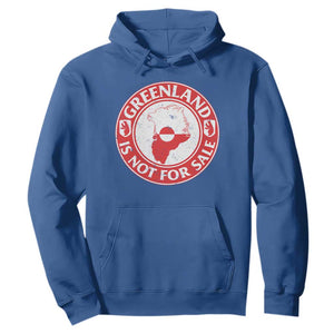 Greenland Is Not For Sale Hoodie Political Statement Arms of Greenland TS11 Royal Blue Print Your Wear
