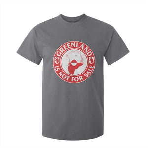 Greenland Is Not For Sale T Shirt For Kid Political Statement Arms of Greenland TS11 Charcoal Print Your Wear