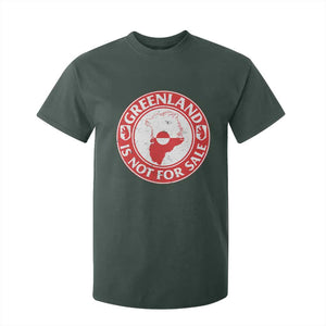 Greenland Is Not For Sale T Shirt For Kid Political Statement Arms of Greenland TS11 Dark Forest Green Print Your Wear