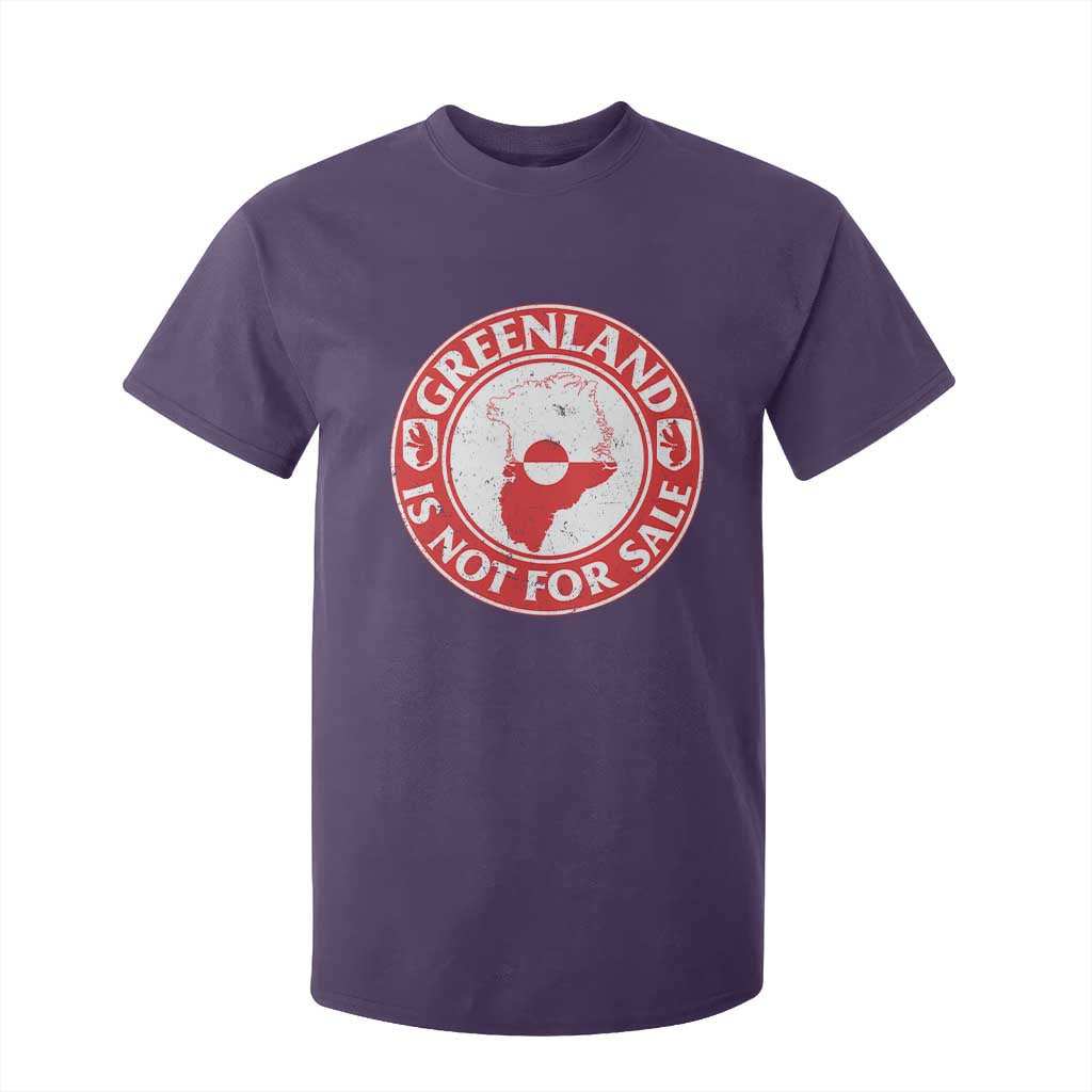 Greenland Is Not For Sale T Shirt For Kid Political Statement Arms of Greenland TS11 Purple Print Your Wear