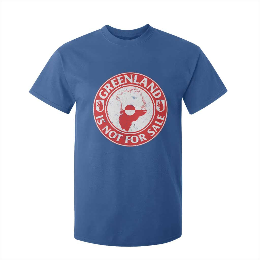 Greenland Is Not For Sale T Shirt For Kid Political Statement Arms of Greenland TS11 Royal Blue Print Your Wear