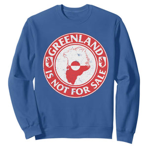 Greenland Is Not For Sale Sweatshirt Political Statement Arms of Greenland TS11 Royal Blue Print Your Wear