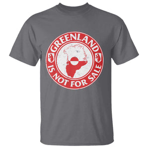 Greenland Is Not For Sale T Shirt Political Statement Arms of Greenland TS11 Charcoal Print Your Wear