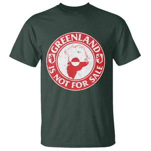 Greenland Is Not For Sale T Shirt Political Statement Arms of Greenland TS11 Dark Forest Green Print Your Wear
