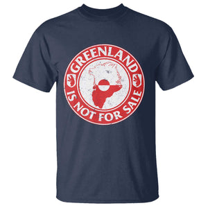 Greenland Is Not For Sale T Shirt Political Statement Arms of Greenland TS11 Navy Print Your Wear