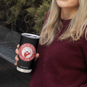 Greenland Is Not For Sale Tumbler Cup Political Statement Arms of Greenland TS11 Print Your Wear
