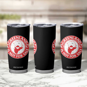 Greenland Is Not For Sale Tumbler Cup Political Statement Arms of Greenland TS11 Print Your Wear