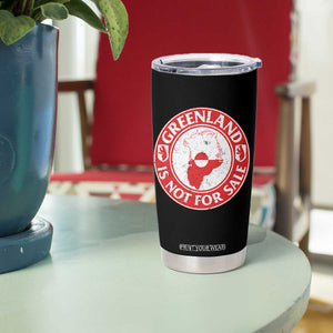 Greenland Is Not For Sale Tumbler Cup Political Statement Arms of Greenland TS11 Print Your Wear