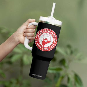 Greenland Is Not For Sale Tumbler With Handle Political Statement Arms of Greenland TS11 Print Your Wear