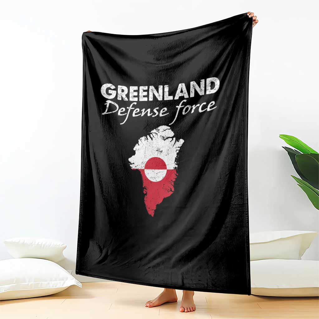 Greenland Defense Force Throw Blanket Political Statement Greenland Policy TS11 Print Your Wear