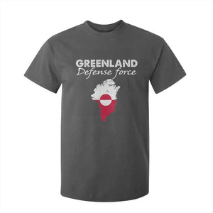 Greenland Defense Force T Shirt For Kid Political Statement Greenland Policy TS11 Dark Heather Print Your Wear