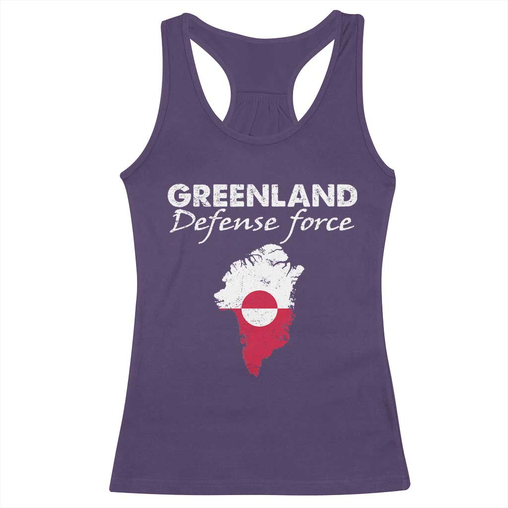 Greenland Defense Force Racerback Tank Top Political Statement Greenland Policy TS11 Purple Print Your Wear