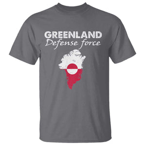 Greenland Defense Force T Shirt Political Statement Greenland Policy TS11 Charcoal Print Your Wear