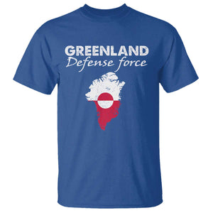Greenland Defense Force T Shirt Political Statement Greenland Policy TS11 Royal Blue Print Your Wear