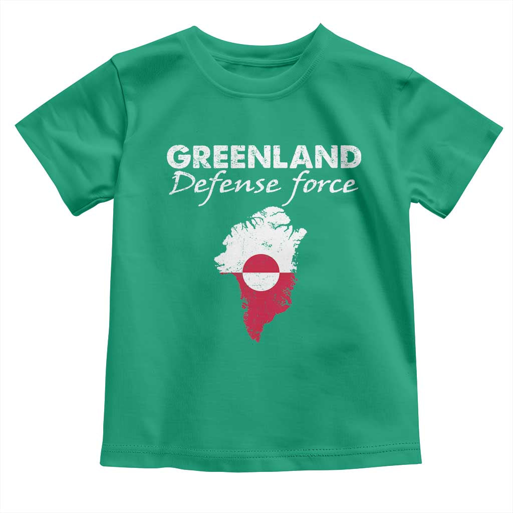 Greenland Defense Force Toddler T Shirt Political Statement Greenland Policy TS11 Irish Green Print Your Wear