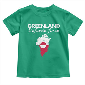 Greenland Defense Force Toddler T Shirt Political Statement Greenland Policy TS11 Irish Green Print Your Wear