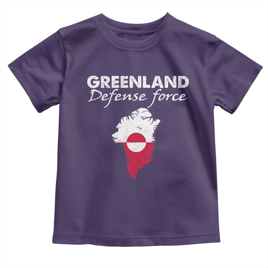 Greenland Defense Force Toddler T Shirt Political Statement Greenland Policy TS11 Purple Print Your Wear