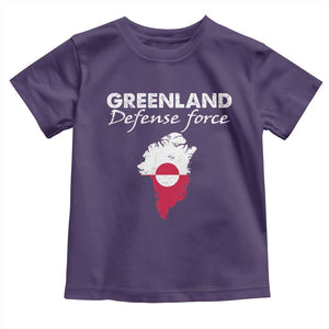 Greenland Defense Force Toddler T Shirt Political Statement Greenland Policy TS11 Purple Print Your Wear