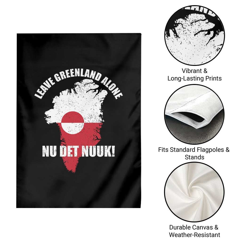 Nu Det Nuuk Leave Greenland Alone Garden Flag Political Statement Greenland Policy TS11 Print Your Wear