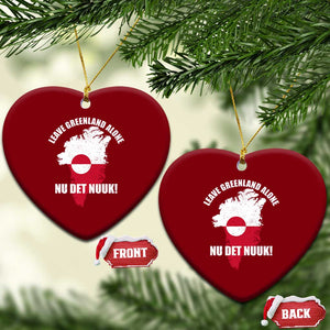 Nu Det Nuuk Leave Greenland Alone Ceramic Ornament Political Statement Greenland Policy TS11 Print Your Wear