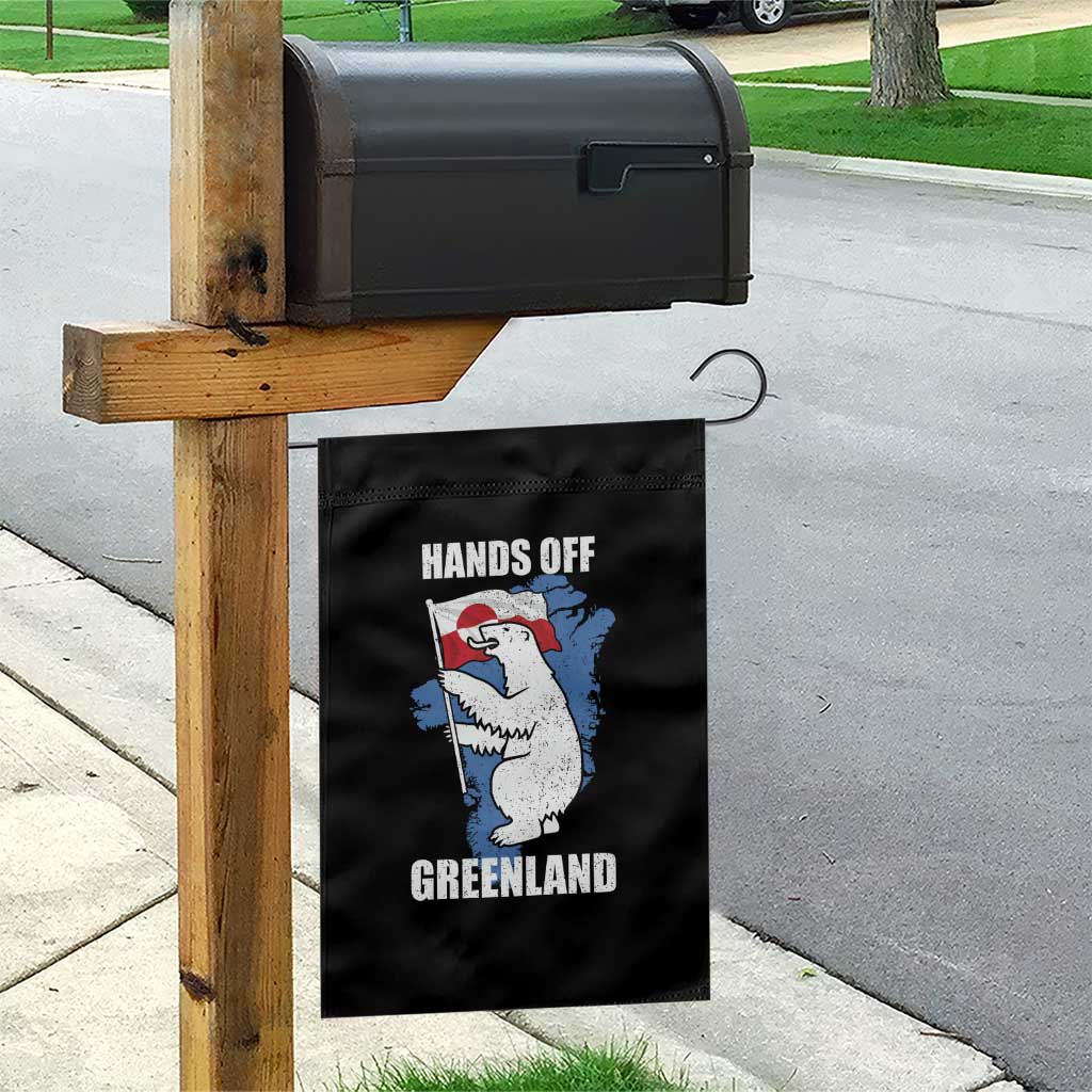 Hands Off Greenland Protest Garden Flag Support Greenland Bear Holding Flag TS11 Print Your Wear
