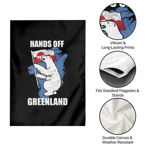 Hands Off Greenland Protest Garden Flag Support Greenland Bear Holding Flag TS11 Print Your Wear