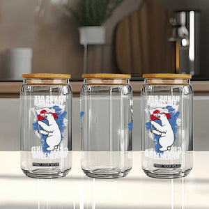 Hands Off Greenland Protest Glass Can Support Greenland Bear Holding Flag TS11 Print Your Wear