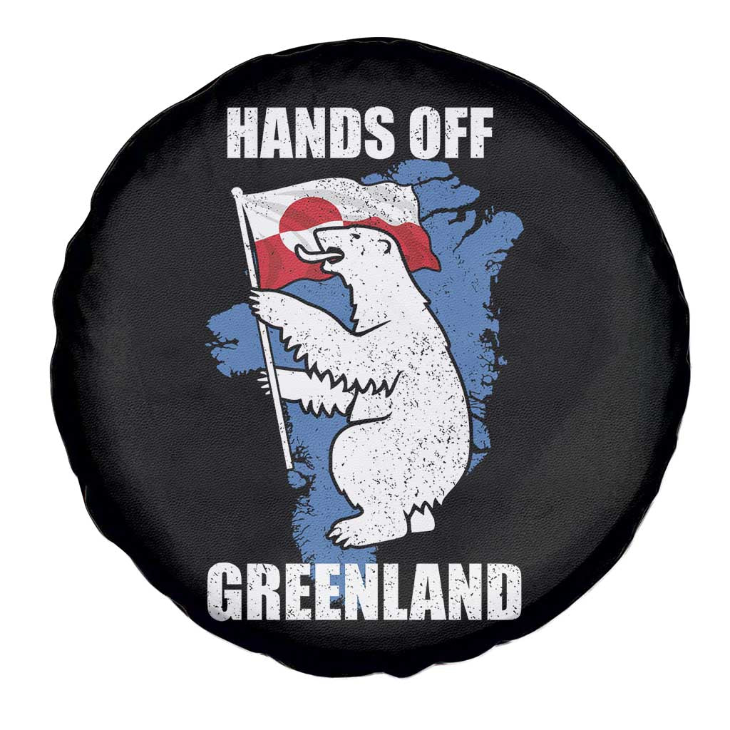 Hands Off Greenland Protest Spare Tire Cover Support Greenland Bear Holding Flag TS11 Print Your Wear