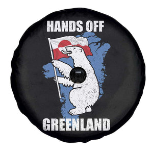 Hands Off Greenland Protest Spare Tire Cover Support Greenland Bear Holding Flag TS11 Print Your Wear