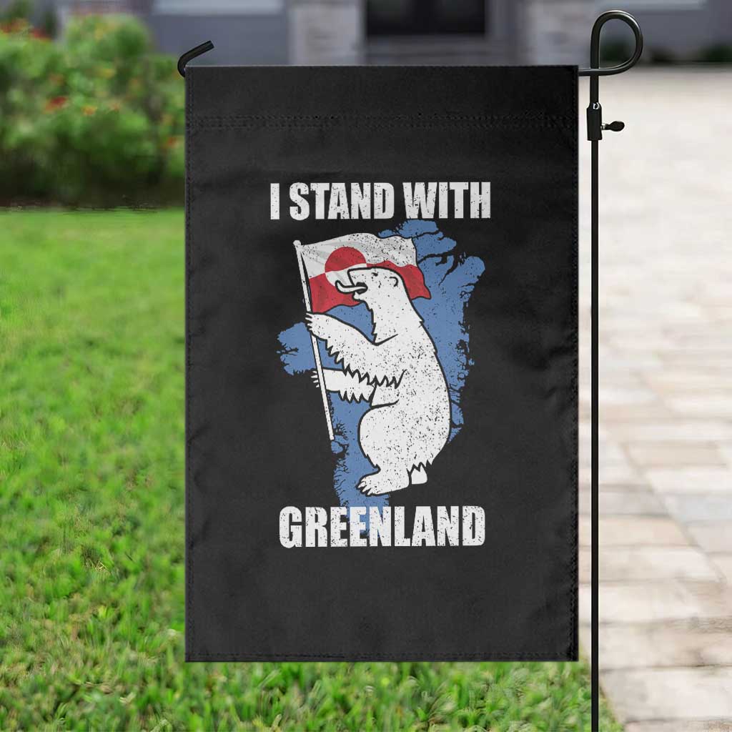 I Stand With Greenland Garden Flag Polar Bear Greenland Protest TS11 Print Your Wear