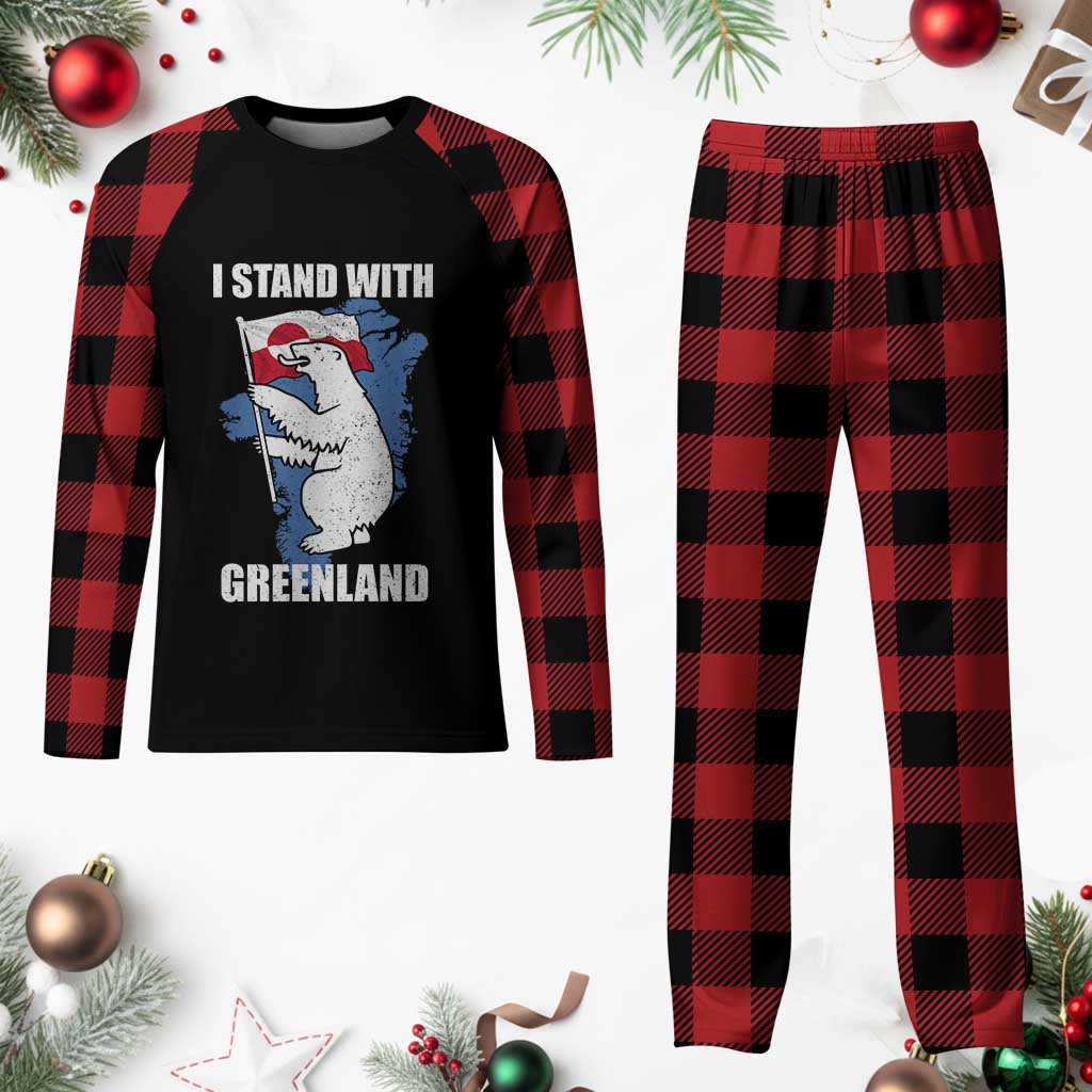I Stand With Greenland Plaid Pajama Set Polar Bear Greenland Protest TS11 Buffalo Plaid Print Your Wear
