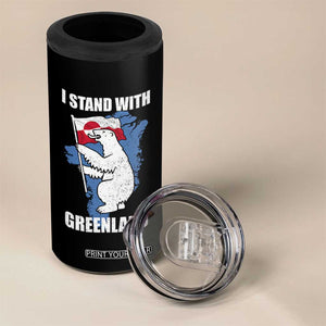 I Stand With Greenland 4 in 1 Can Cooler Tumbler Polar Bear Greenland Protest TS11 Print Your Wear