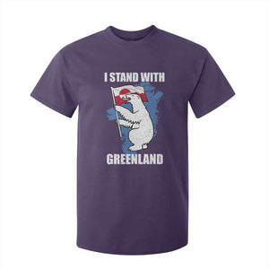 I Stand With Greenland T Shirt For Kid Polar Bear Greenland Protest TS11 Purple Print Your Wear