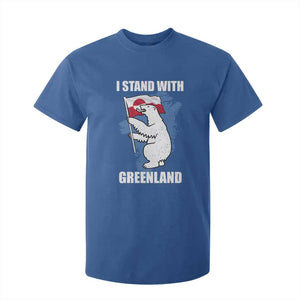 I Stand With Greenland T Shirt For Kid Polar Bear Greenland Protest TS11 Royal Blue Print Your Wear