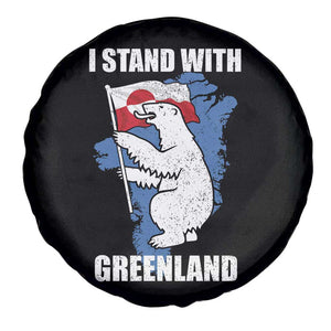 I Stand With Greenland Spare Tire Cover Polar Bear Greenland Protest TS11 Print Your Wear