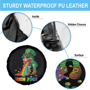 Funny Irish Yoga St Patrick's Day Beer Drinking Spare Tire Cover Drunk Leprechaun TS11 Print Your Wear