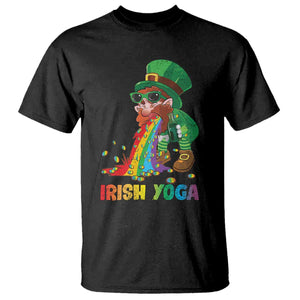 Funny Irish Yoga St Patrick's Day Beer Drinking T Shirt Drunk Leprechaun TS11 Black Print Your Wear