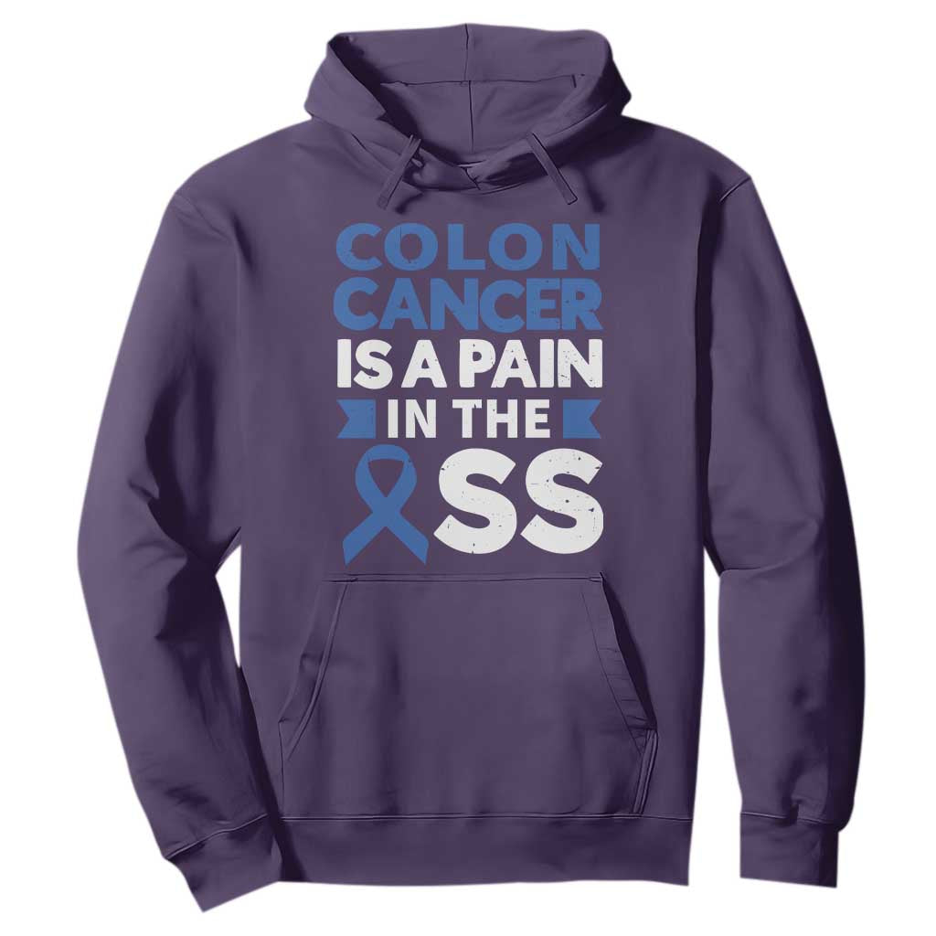 Colon Cancer Is A Pain In The Ass Hoodie Colorectal Cancer Awareness TS11 Purple Print Your Wear