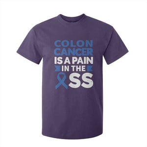 Colon Cancer Is A Pain In The Ass T Shirt For Kid Colorectal Cancer Awareness TS11 Purple Print Your Wear