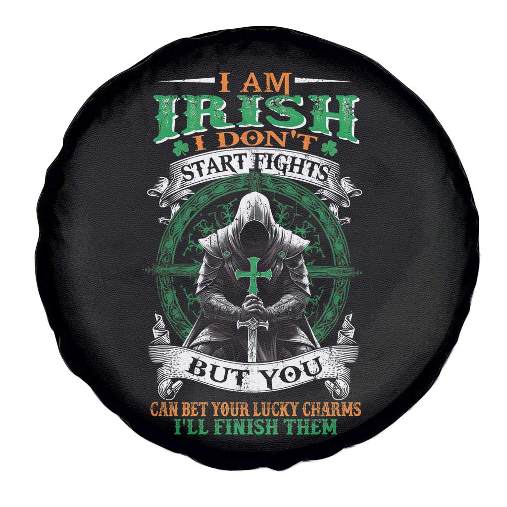 Irish Pride Spare Tire Cover I Am Irish I Don't Start Fights But You Can Bet Your Lucky Charms TS11 Print Your Wear
