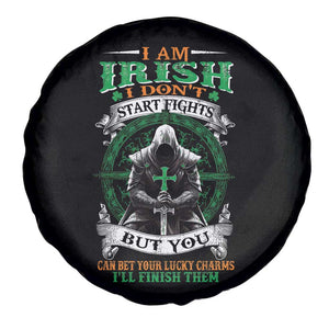 Irish Pride Spare Tire Cover I Am Irish I Don't Start Fights But You Can Bet Your Lucky Charms TS11 Print Your Wear