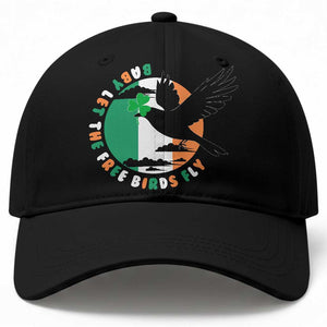 Irish Pride Baseball Cap Baby Let The Free Birds Fly Ireland Flag Shamrock TS11 Print Your Wear