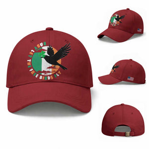 Irish Pride Baseball Cap Baby Let The Free Birds Fly Ireland Flag Shamrock TS11 Baseball Cap Universal Fit Cherry Red Print Your Wear