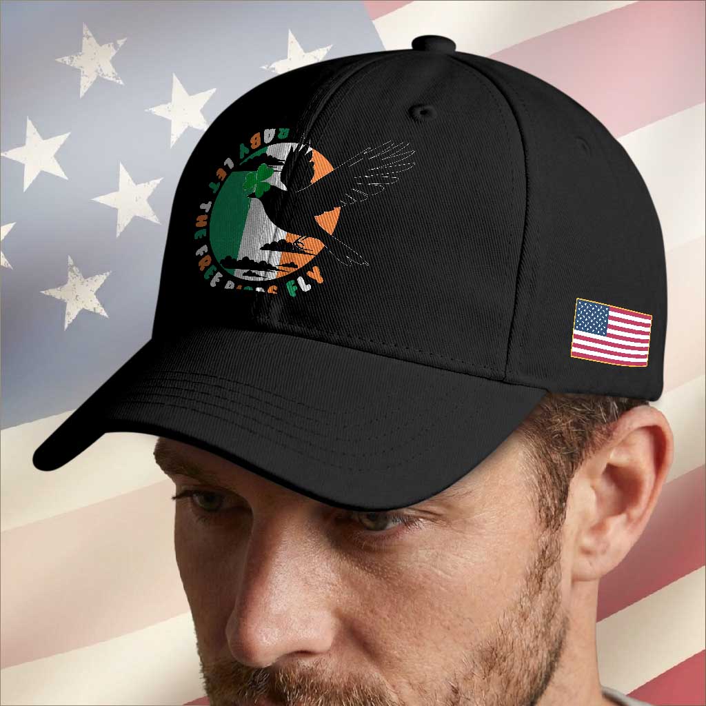 Irish Pride Baseball Cap Baby Let The Free Birds Fly Ireland Flag Shamrock TS11 Print Your Wear