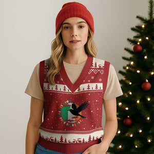 Irish Pride V-Neck Knit Sweater Vest Baby Let The Free Birds Fly Ireland Flag Shamrock TS11 Red Beige Print Your Wear