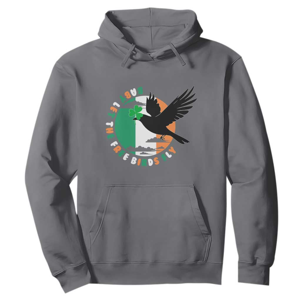 Irish Pride Hoodie Baby Let The Free Birds Fly Ireland Flag Shamrock TS11 Charcoal Print Your Wear