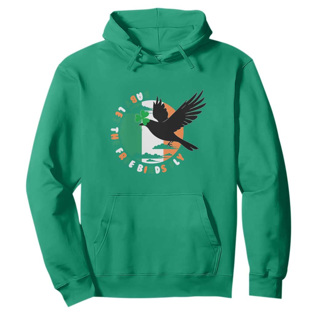 Irish Pride Hoodie Baby Let The Free Birds Fly Ireland Flag Shamrock TS11 Irish Green Print Your Wear