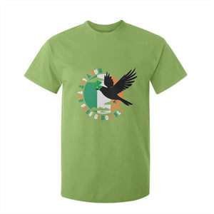Irish Pride T Shirt For Kid Baby Let The Free Birds Fly Ireland Flag Shamrock TS11 Lime Print Your Wear