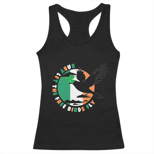 Irish Pride Racerback Tank Top Baby Let The Free Birds Fly Ireland Flag Shamrock TS11 Black Print Your Wear